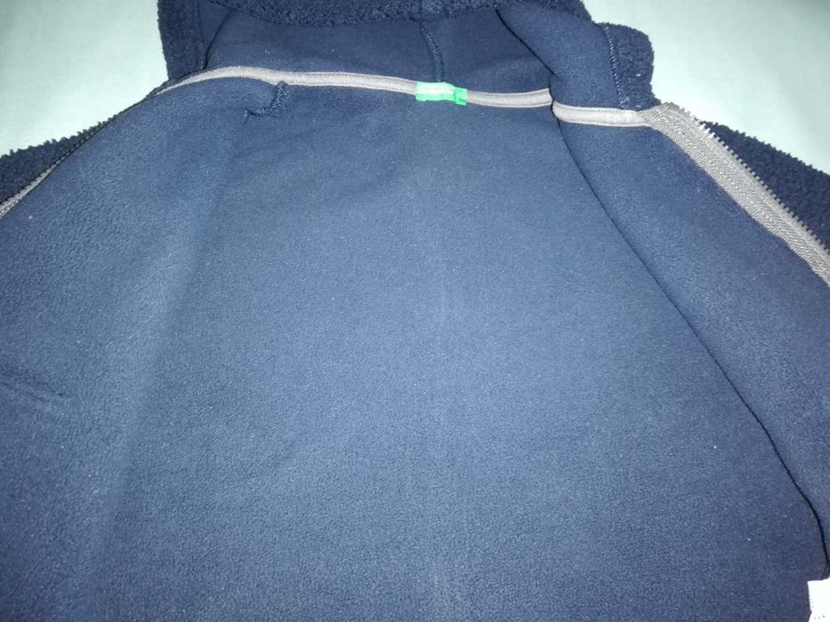 Casaco benetton 4/5 anos azul escuro inverno