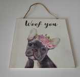 Tablica do zawieszenia tabliczka buldog francuski pies piesek dog mops