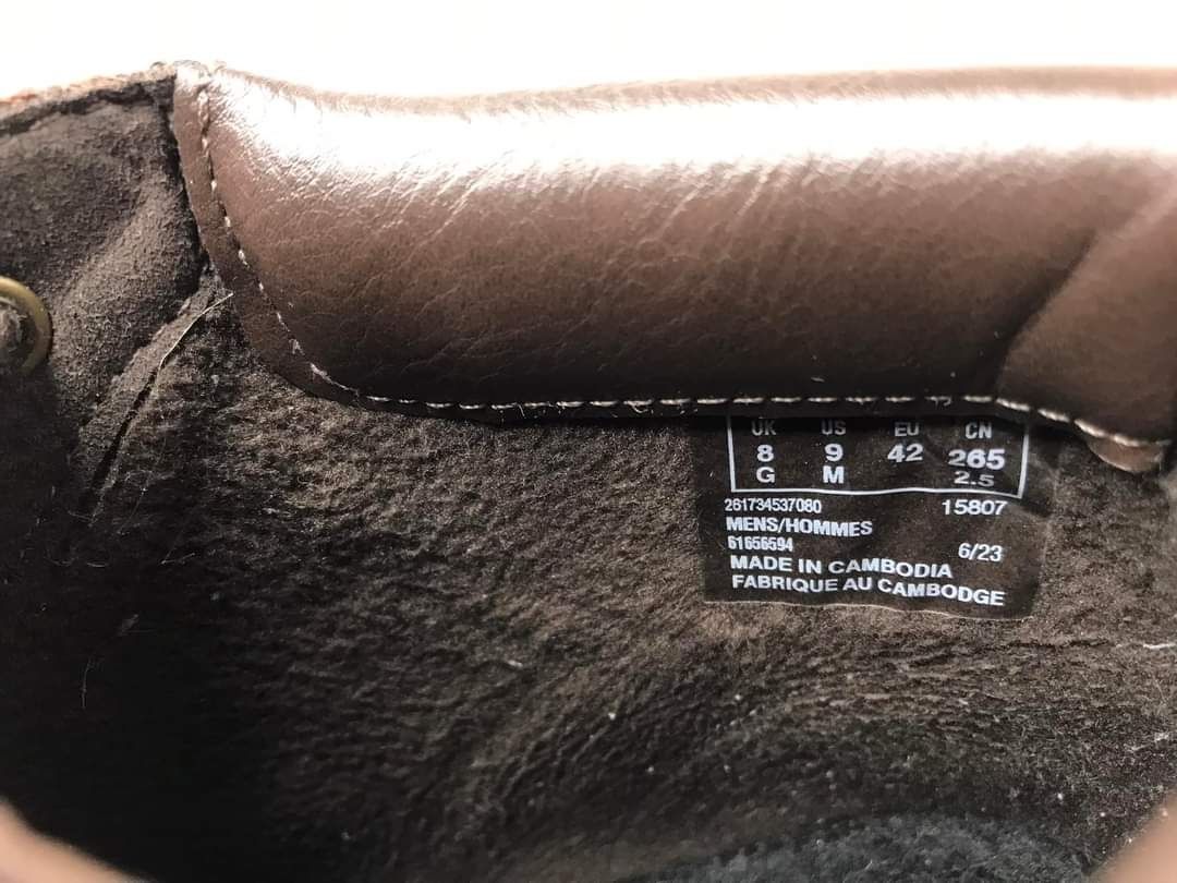 Męskie trapery skórzane ocieplane Clarks Rozmiar 42