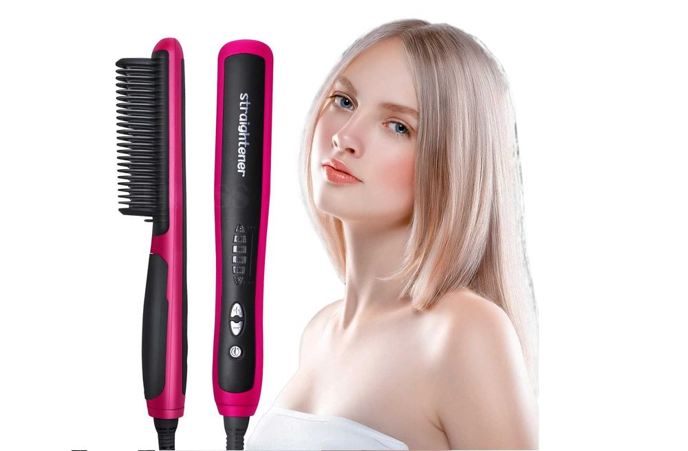 Профессиональная плойка-расческа Nexgadget, нагреватель керамика