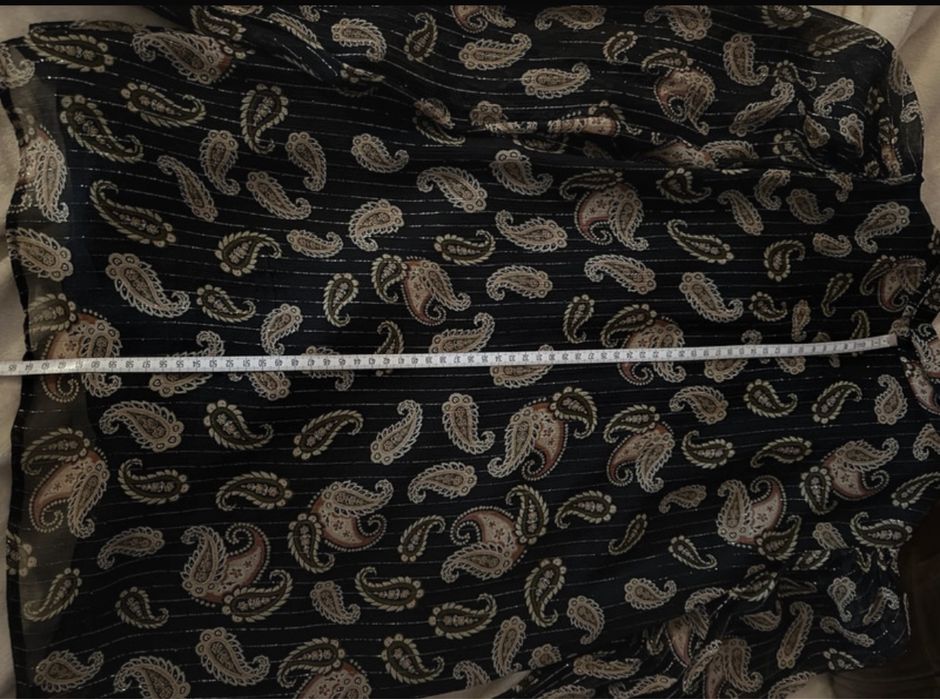 Koszula ze złotą nitką Massimo Dutti asymetryczna