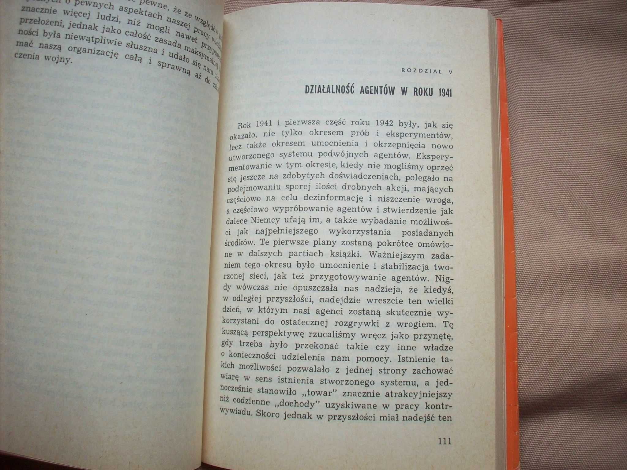 Brytyjski system podwójnych agentów 1939-45, J.Masterman, 1974.