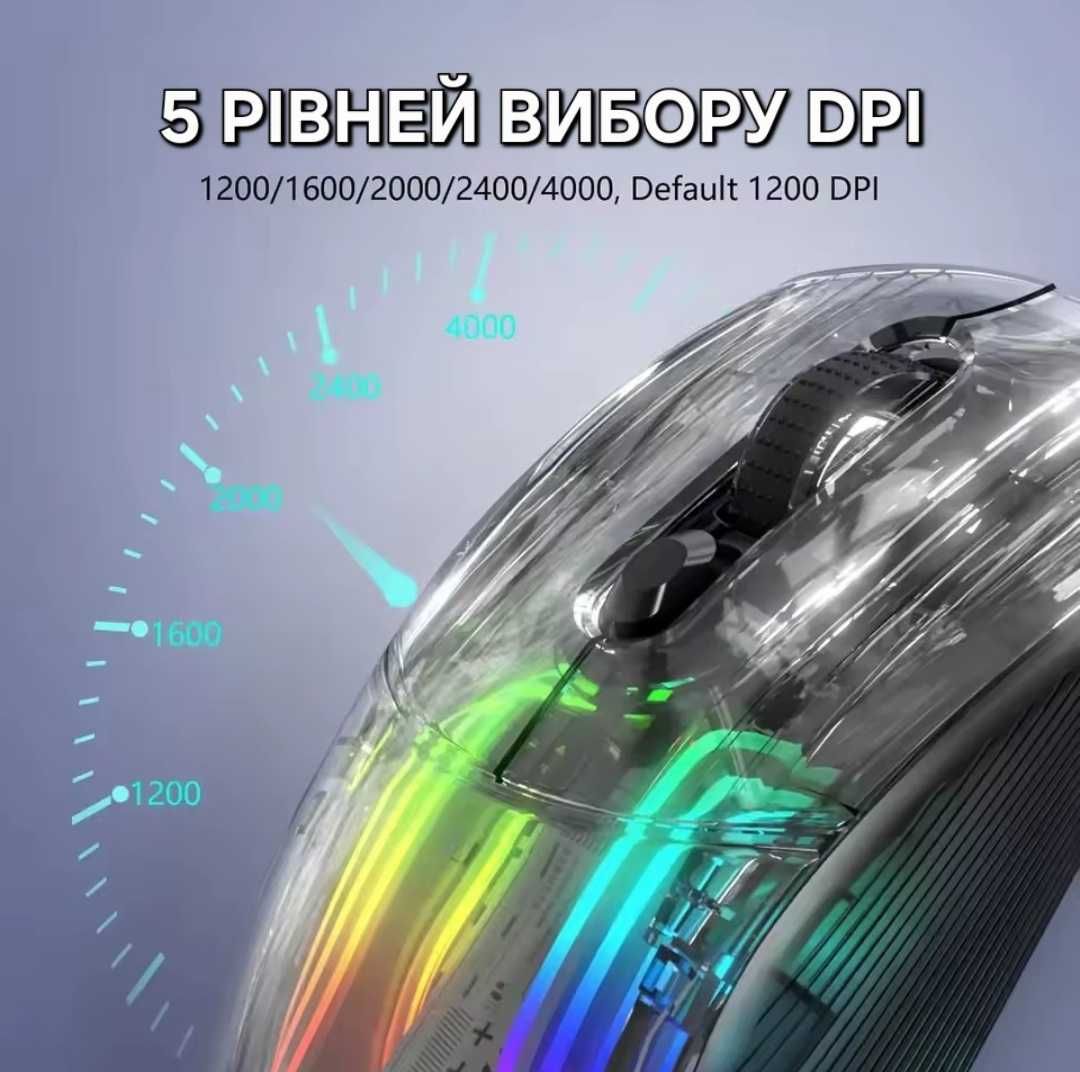 Миша Attack Shark x2 PRO ARGB прозора + Doc станція
