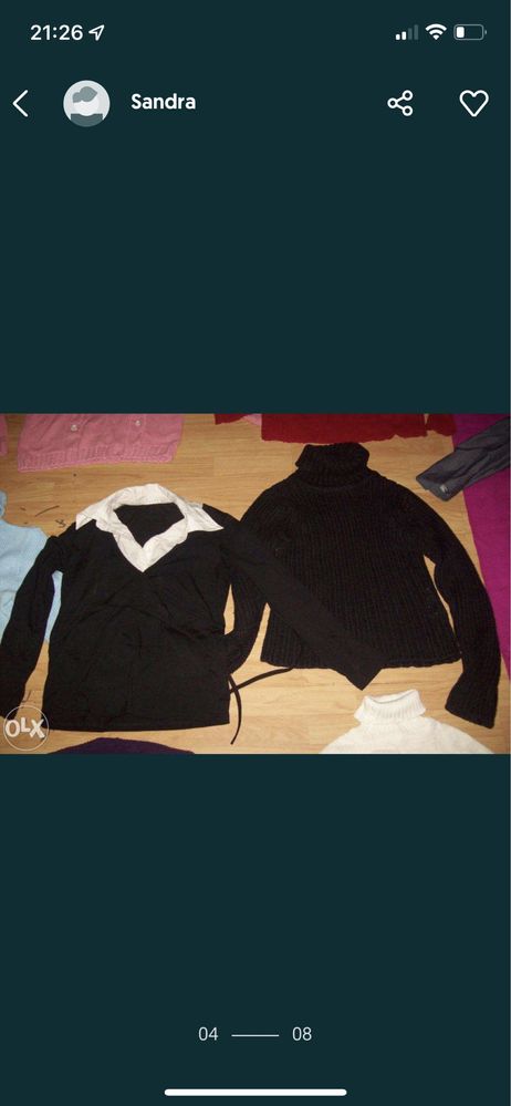 Giga zestaw paka odzieży damskiej zimowej + buty REEBOK roz. 39
