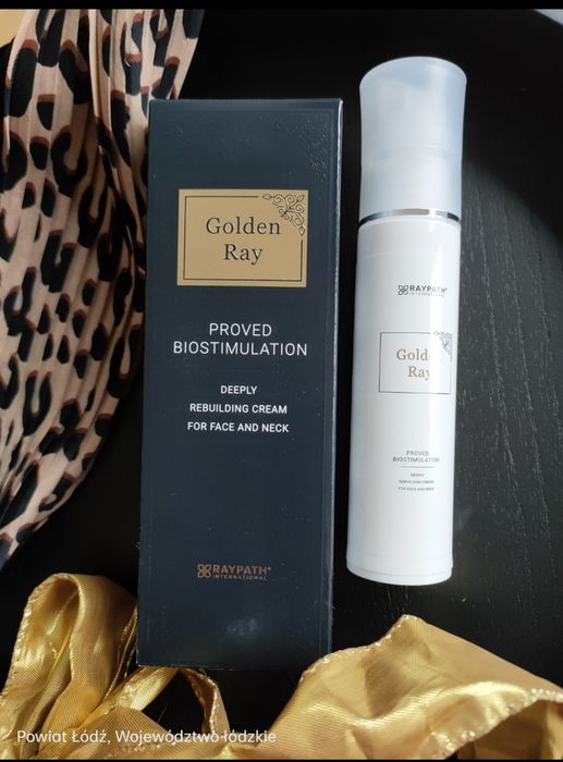 Kremowe serum do twarzy szyi i dekoltu Raypath Golden Ray