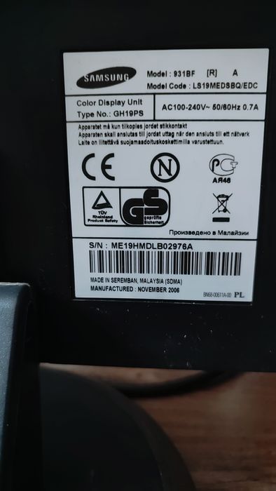 Samsung  SyncMaster 931bf