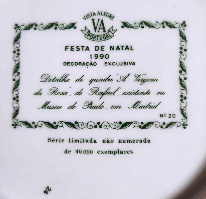 Coleção de pratos «Festa de Natal» - Vista Alegre
