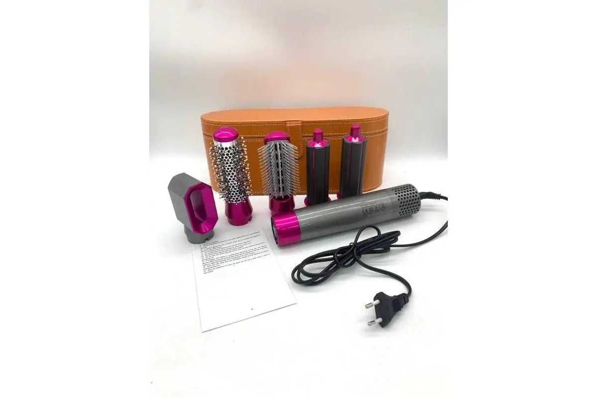 Професійний стайлер для волосся Hair Styler 5in1 зі шкіряним чохлом