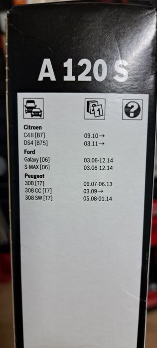 Pióra wycieraczek Ford, Peugeot, Citroën