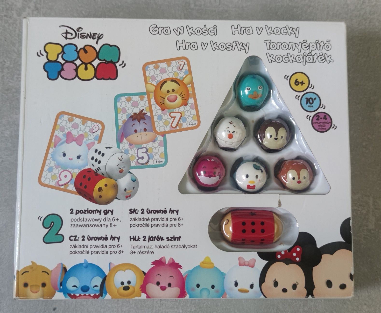 Gra w kości karty Tsum Tsum Disney