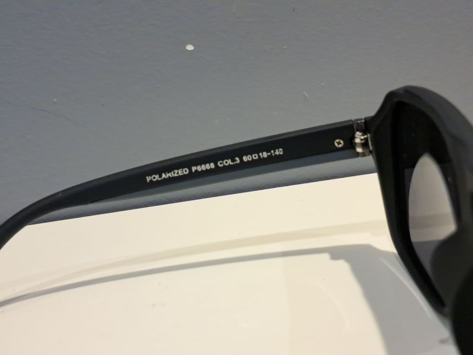 HUGO BOSS męskie nowe okulary przeciwsłoneczne czarne polaryzacyjne
