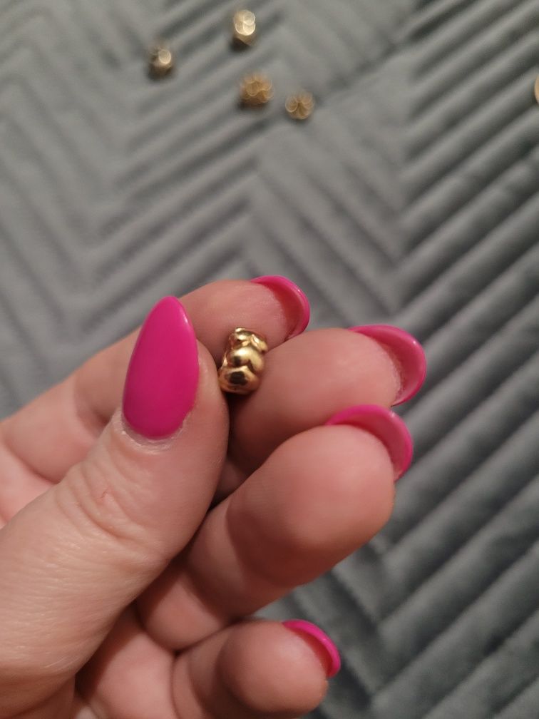 Pandora 2x złoty gold separator 14k serca 750201
L