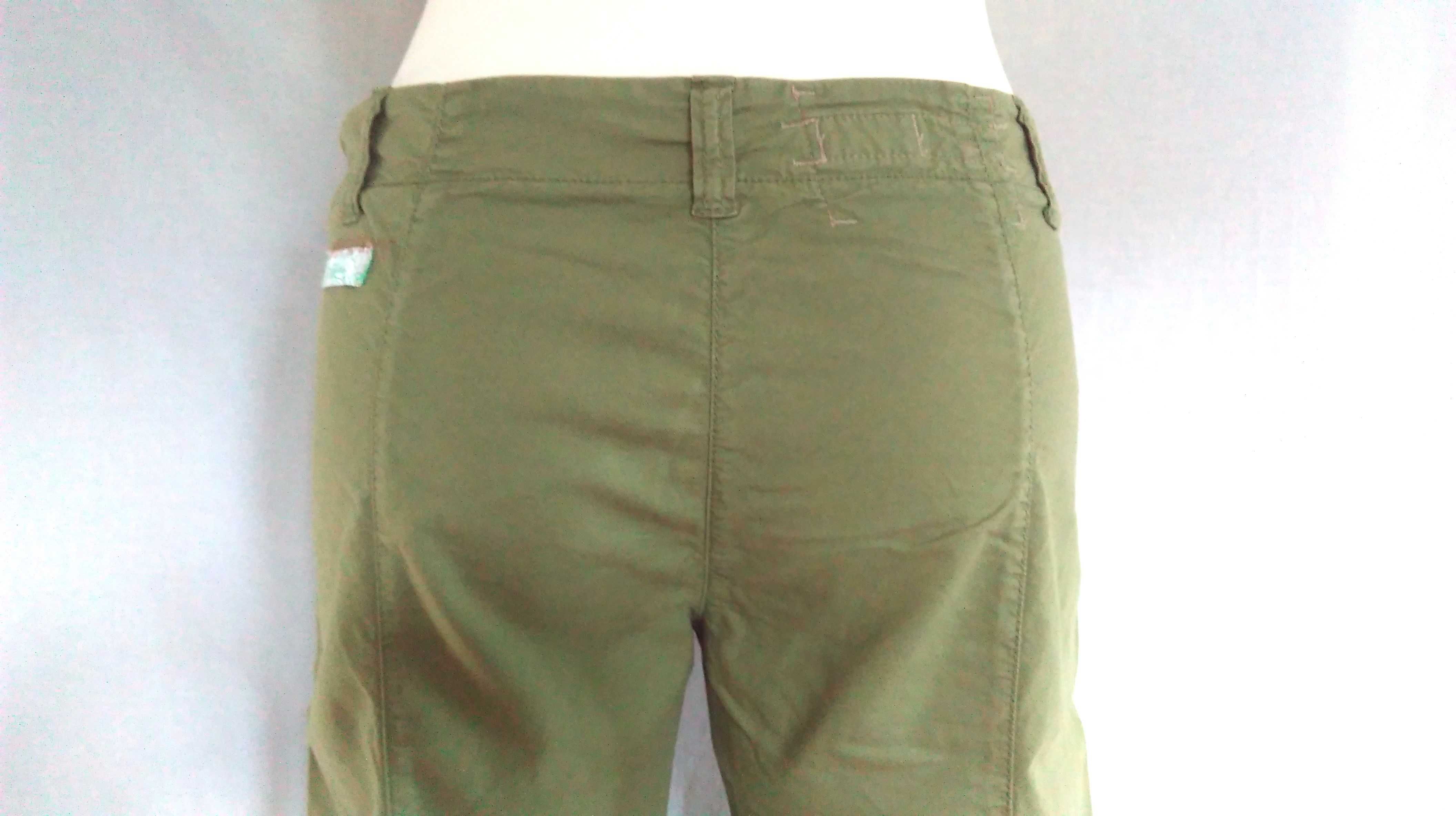 SPODNIE damskie Zielone r. S/M stan bdb