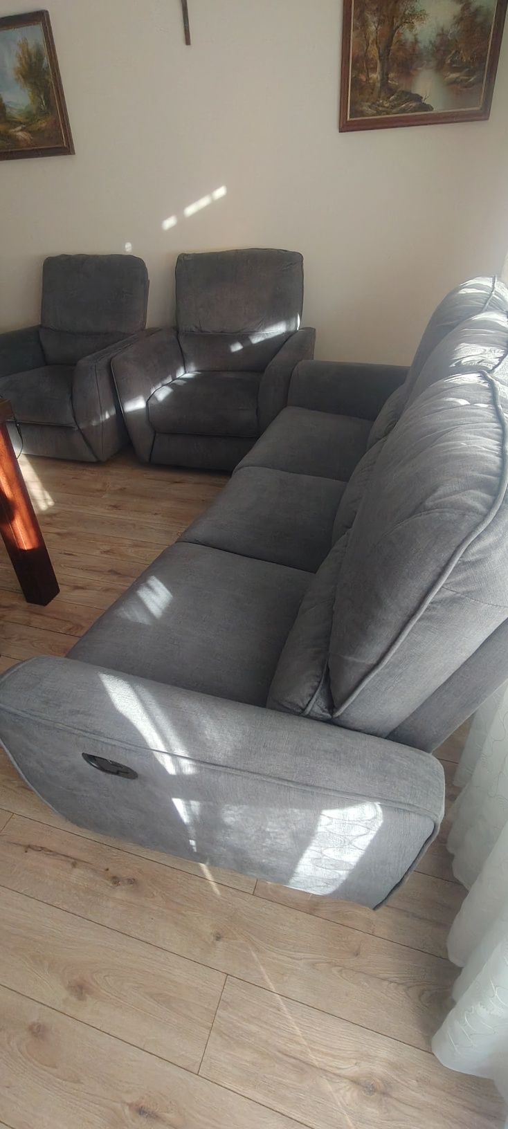 Komplet wypoczynkowy z funkcją relax