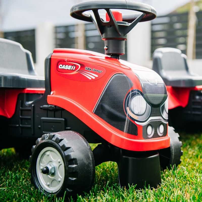 Traktorek Baby Case IH Ride-On jeździk z Przyczepką