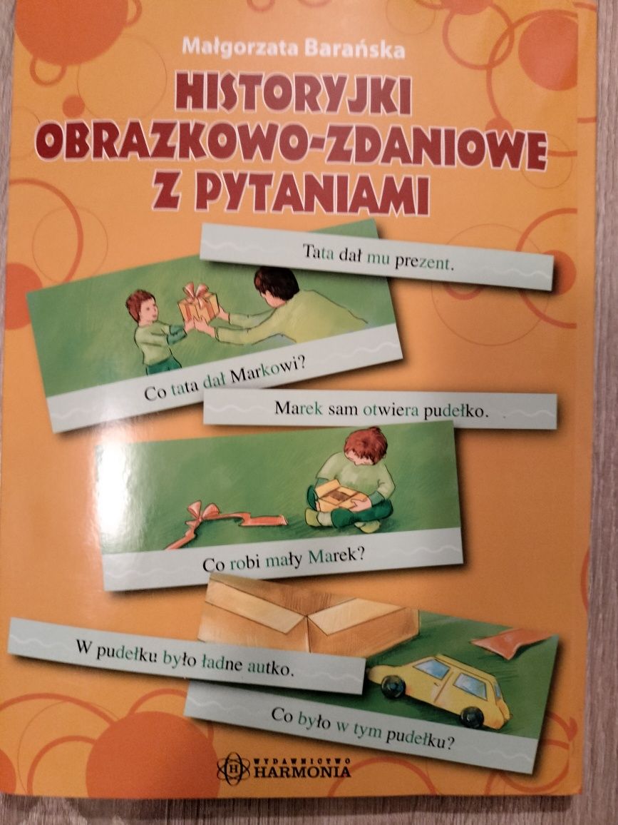 Historyjki obrazkowo - zdaniowe z pytaniami
