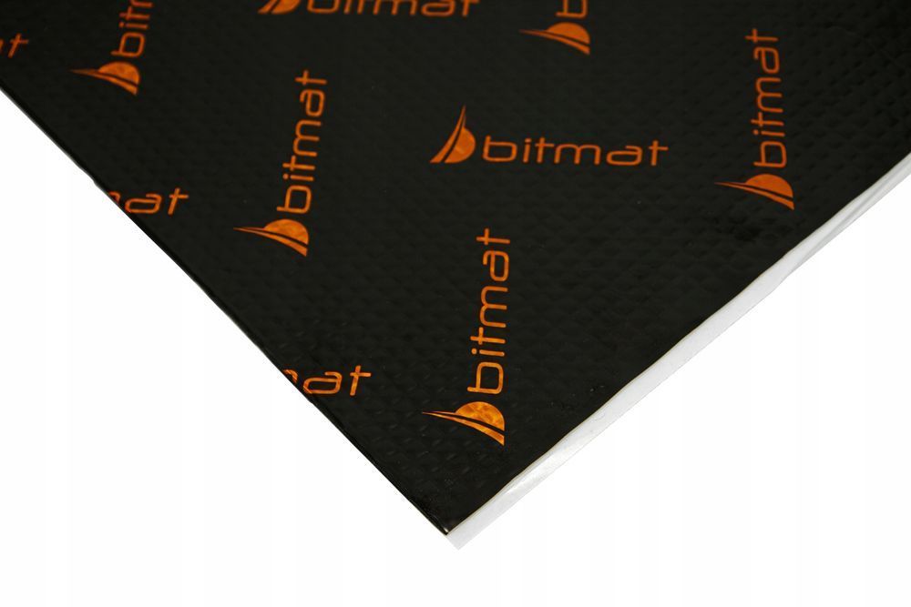 AB-4 Mata Wygłuszająca do maszyn, samochodów Alubutyl Bitmat 4mm 75x50
