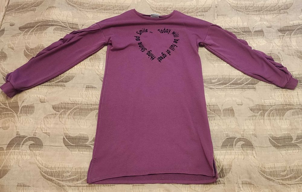 Платье-туника весна/осень для девочки 10-12 лет