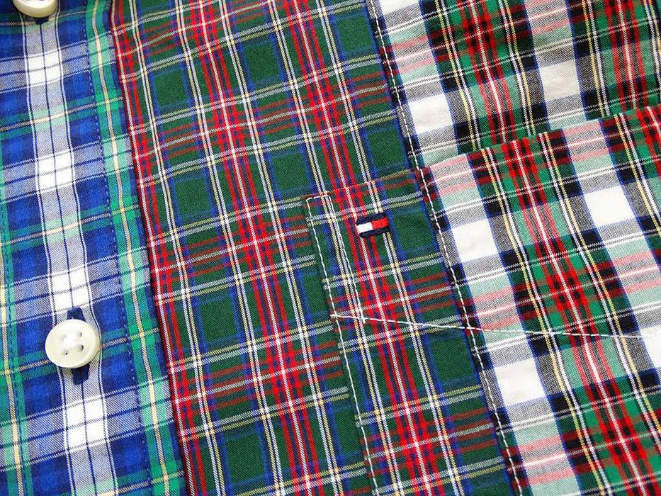 Koszula Tommy Hilfiger M Kratka Patchwork Nowa z Metkami