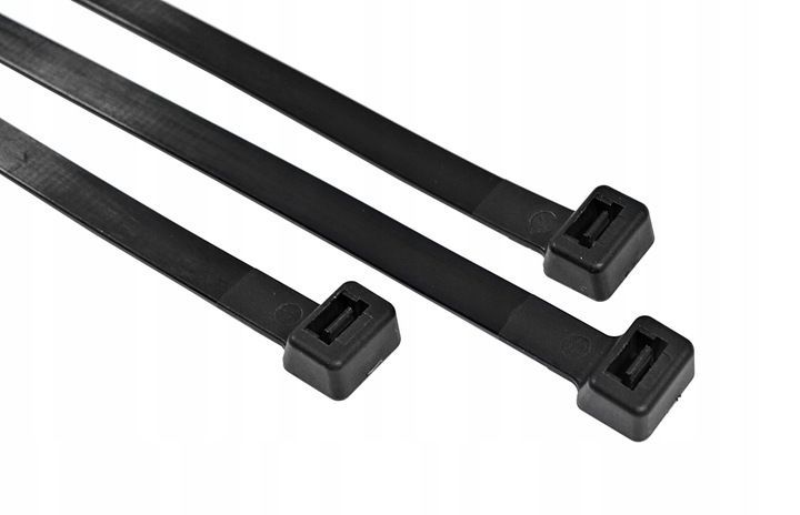 Opaski zaciskowe 1,9x100mm 100szt trytki UV czarne zaciski trytytki