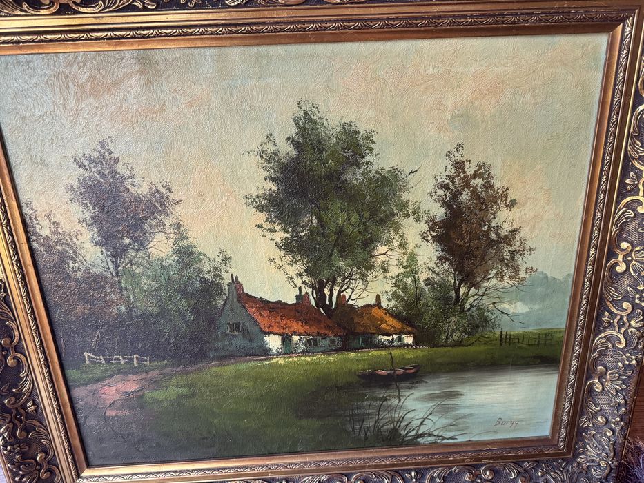 Holenderski obraz olejny na płótnie Burgy