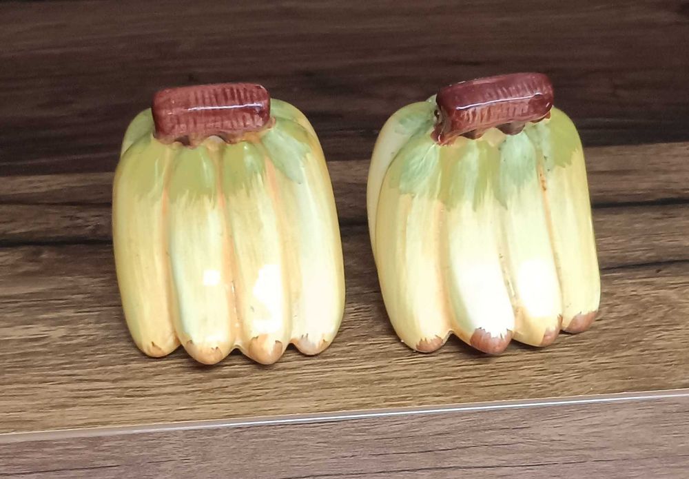 Solniczka pieprzniczka banan ceramiczna kamionka