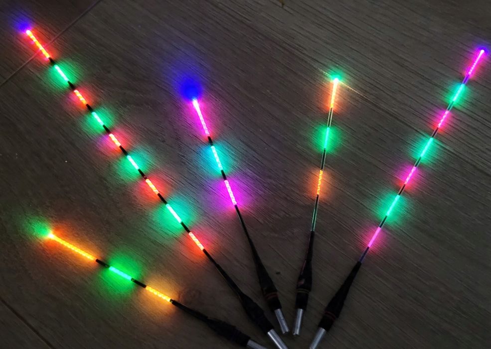 Komplet 3x Antena Świecąca elastyczna + 3x Bateria