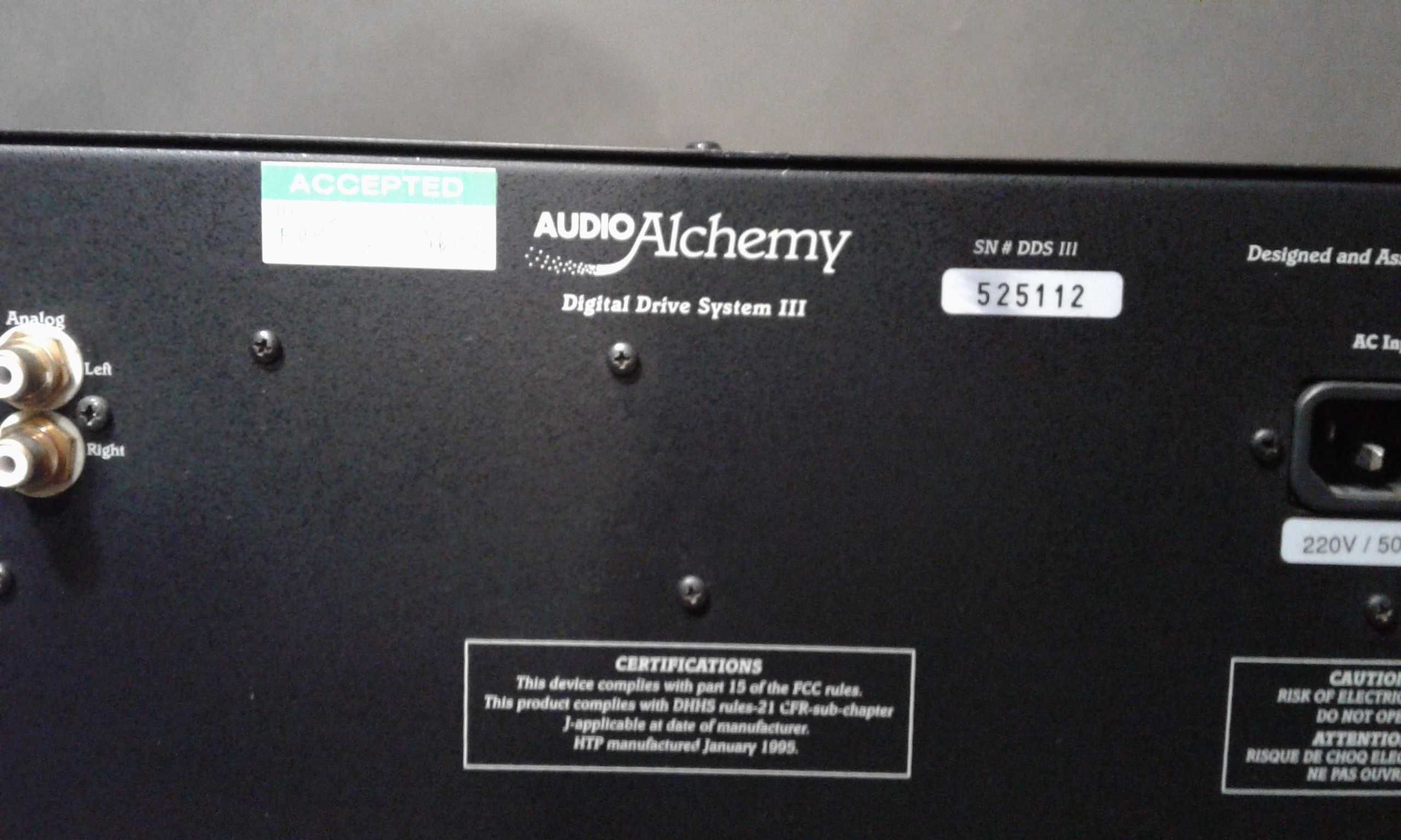 AUDIO ALCHEMY DDS 3,odtwarzacz cd