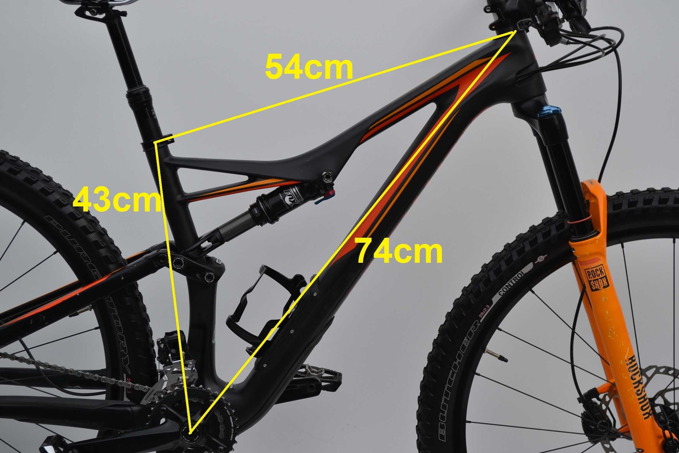 Specialized carbon stumpjumper FSR 2x10 XT,Full rama Mstan bdb koła 29