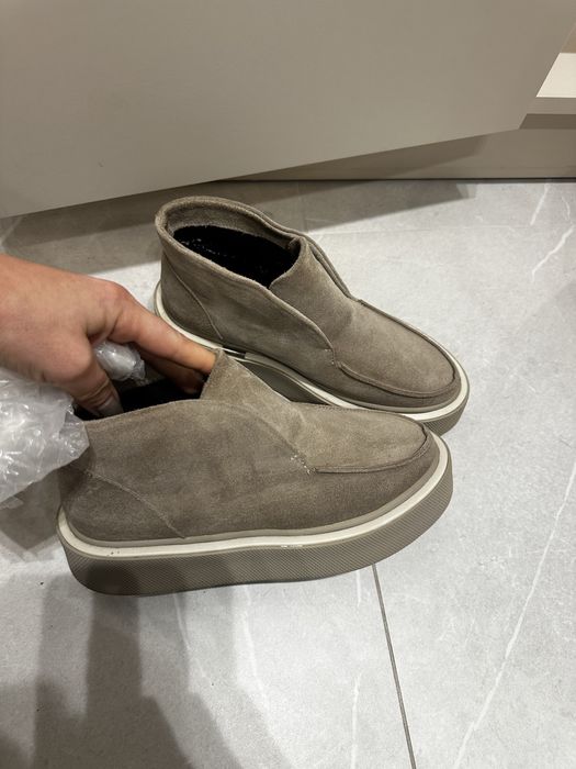 Лофери на платформі  замша