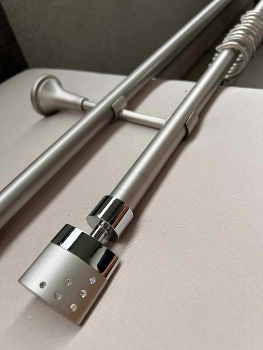 Piękny karnisz srebrny matowy 200 cm