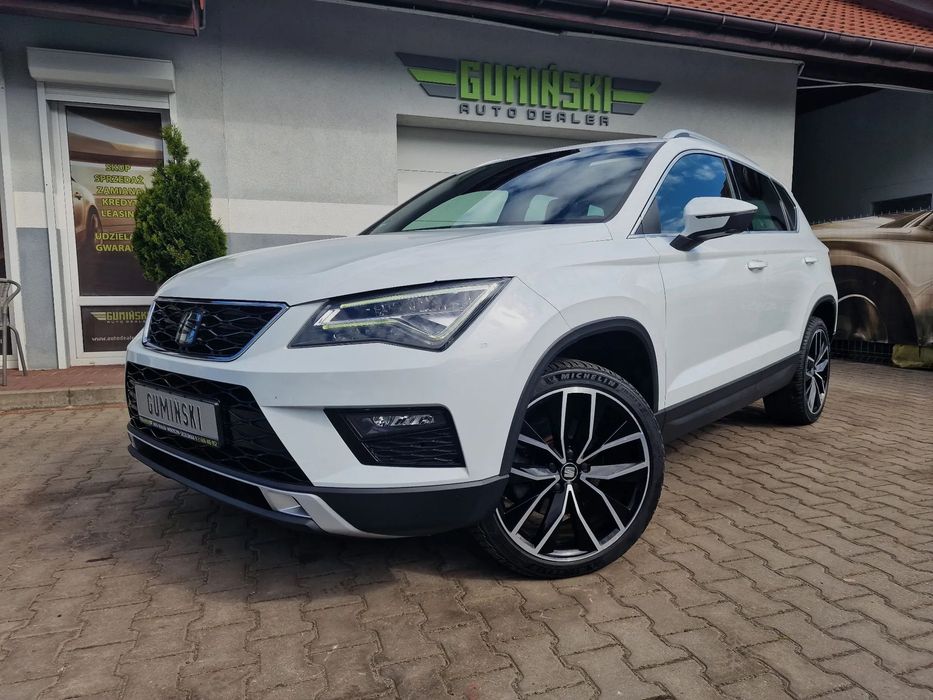 Seat Ateca BIAŁA PERŁA*FullLed*KeyLessGo*Panorama*Alkantara*Kamera*SerwisASO*