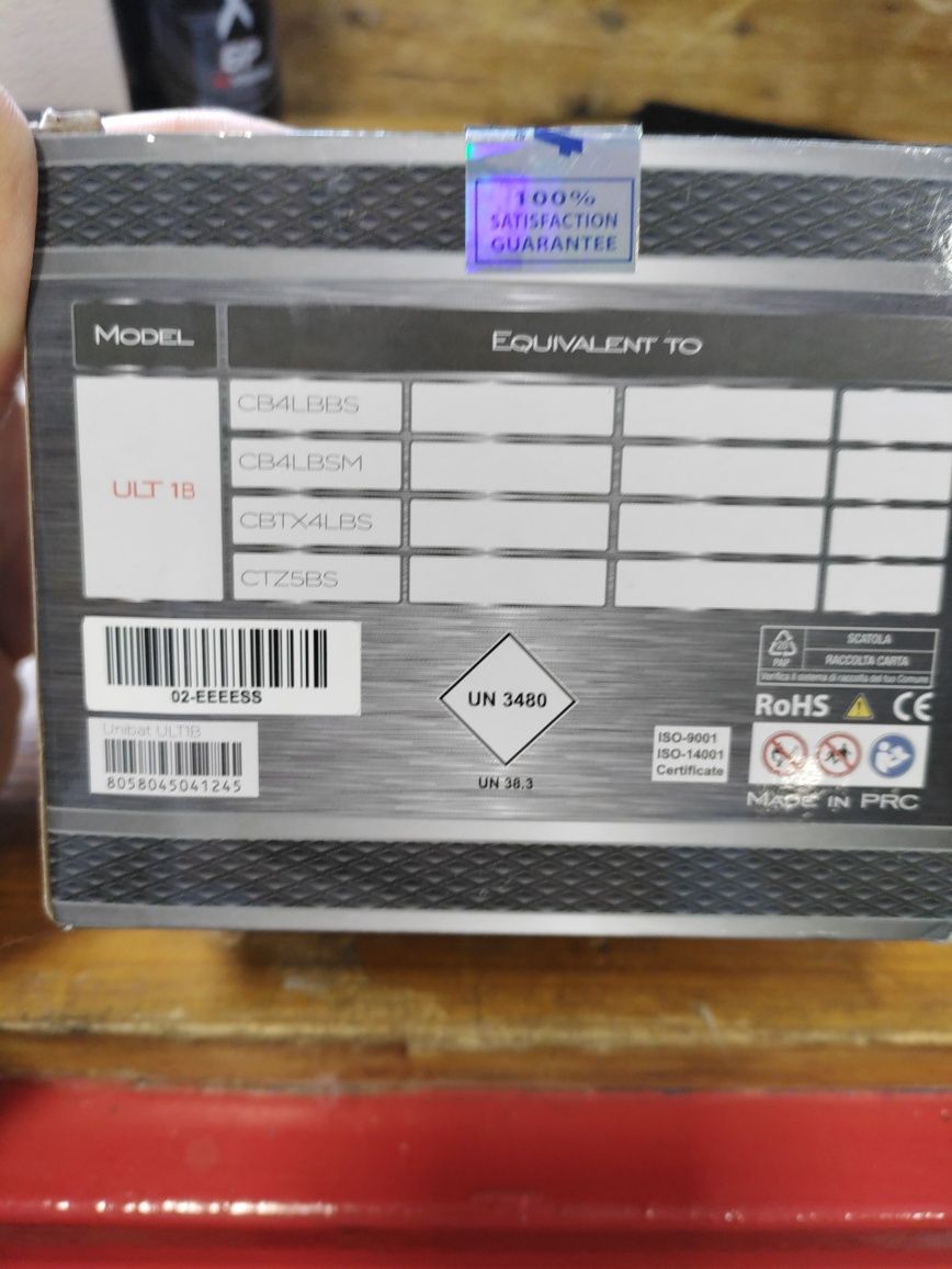 Bateria nova mota lítio