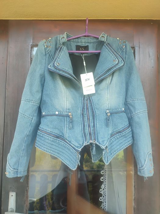 Piękna Kurtka jeans roz M/L