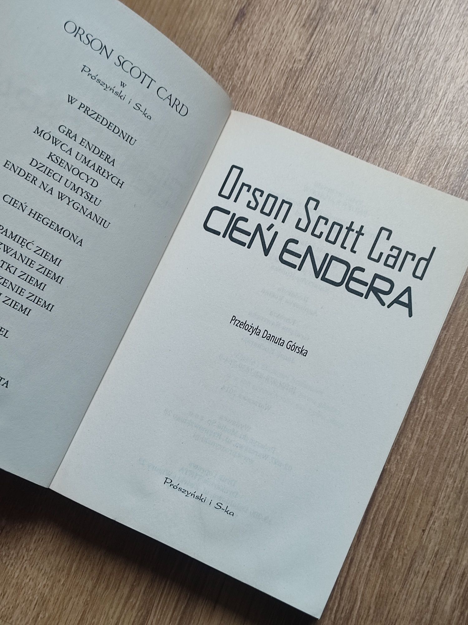 Książka Cień Endera Orson Scott Card