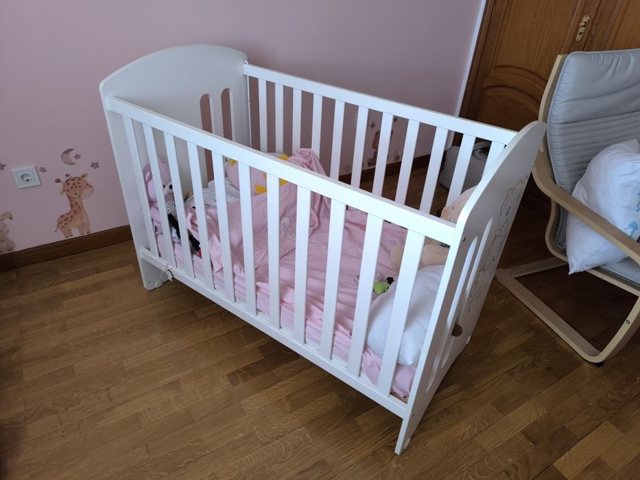 Berço Micuna sweet bear com colchão como novo