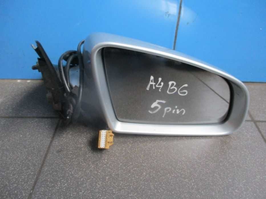 Lusterko zewnętrzne lewe prawe srebrne LY7W Audi A4 B6