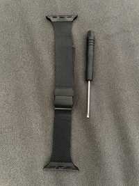 Bracelete para Apple Watch milanesa preta de 40mm