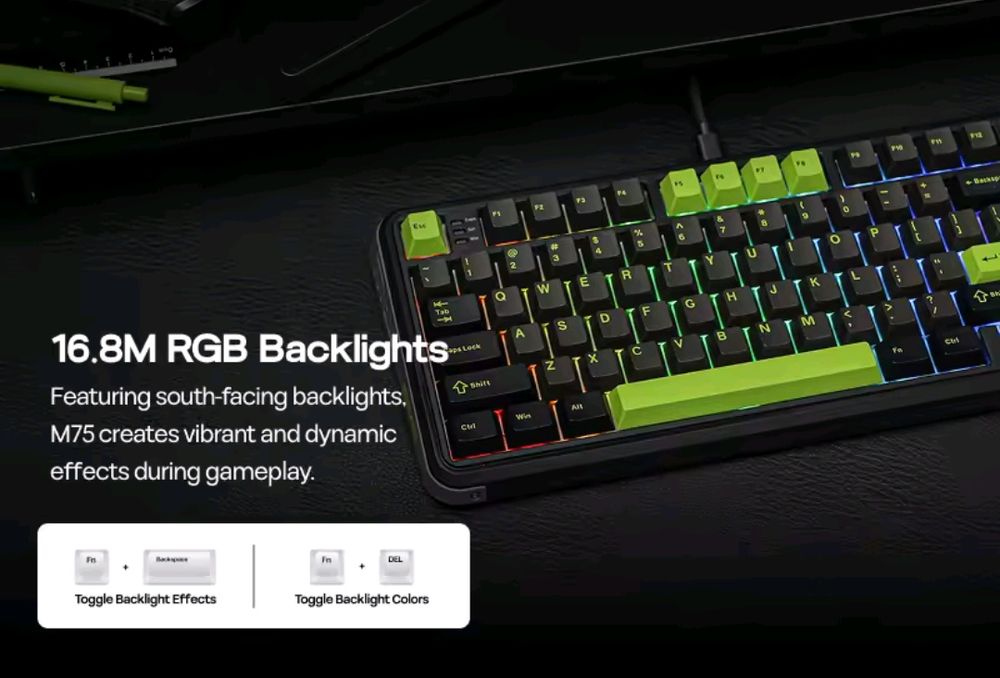 Клавіатура Mechlands M75 — Hall Effect Magnetic Switches, 75% формат