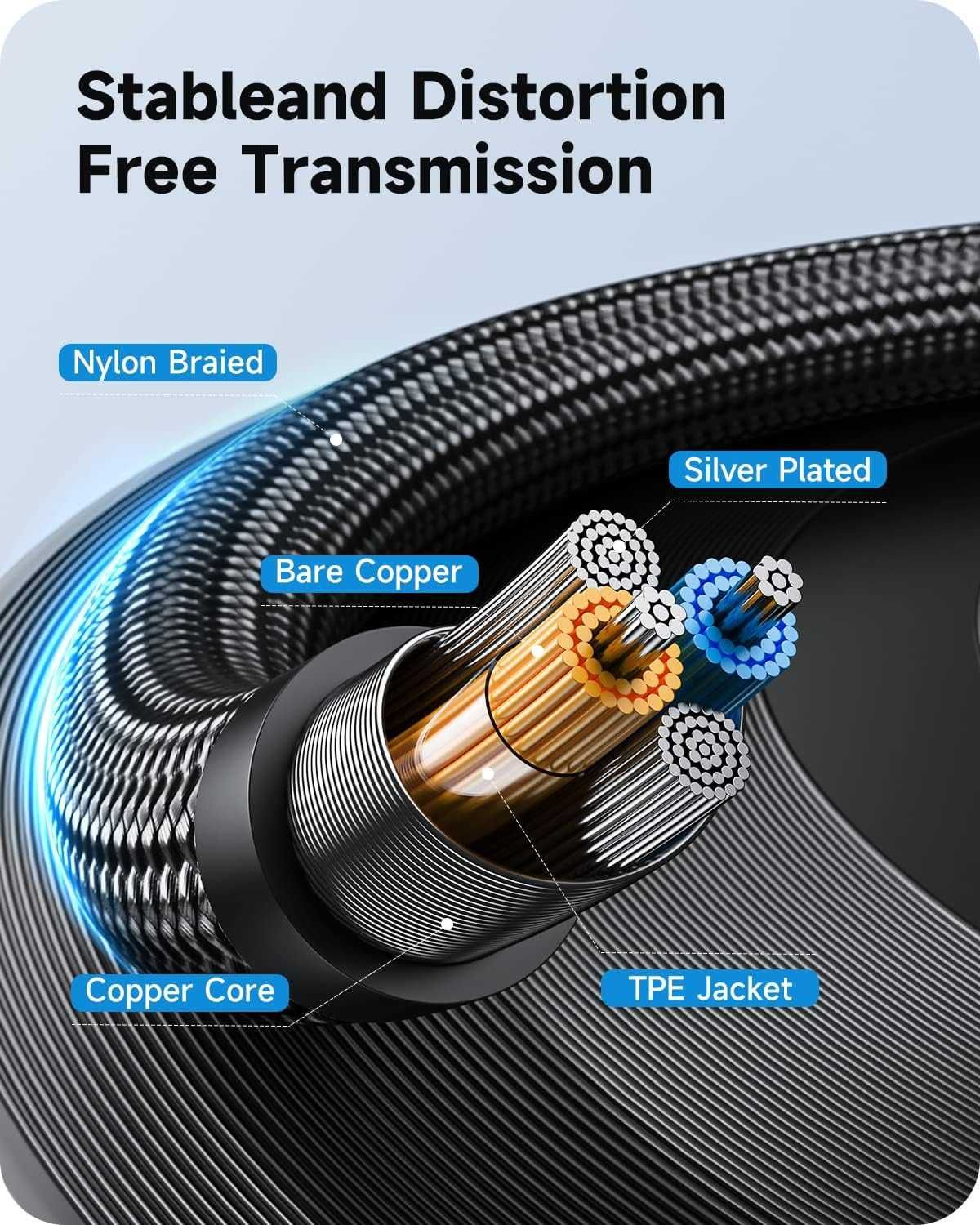 Kabel jack 3,5 mm na 6,35 mm, 1m, spp611