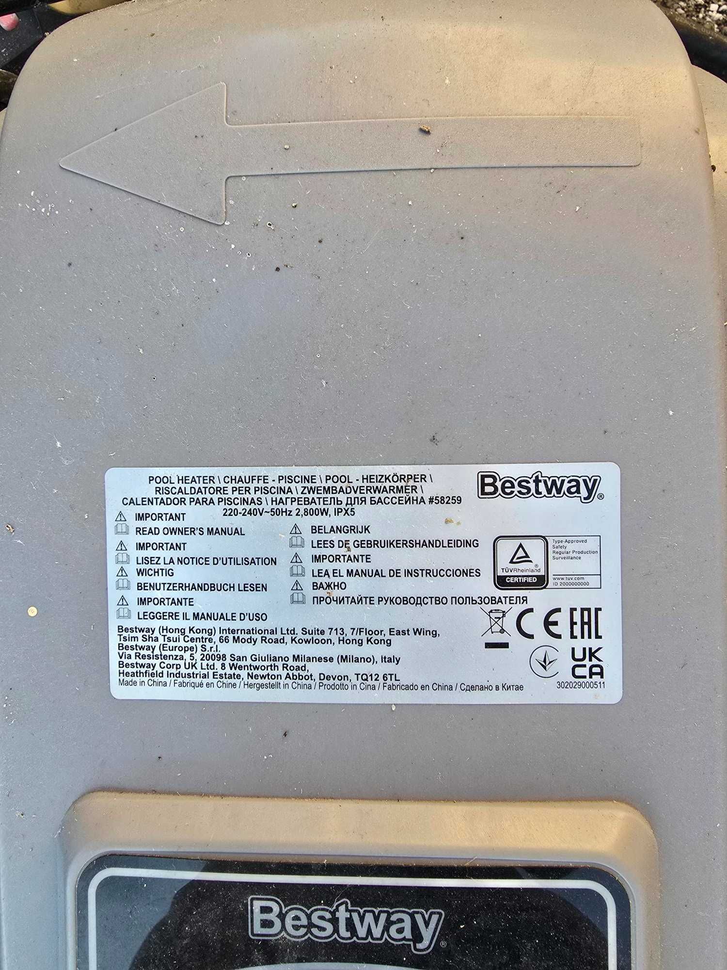 Podgrzewacz do wody w basenie Bestway #58259