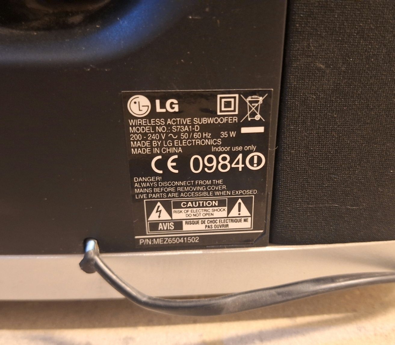 Subwoofer aktywny LG S73A1-D