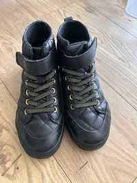 H&M czarne buty trzewiki dla dziewczynki r 34