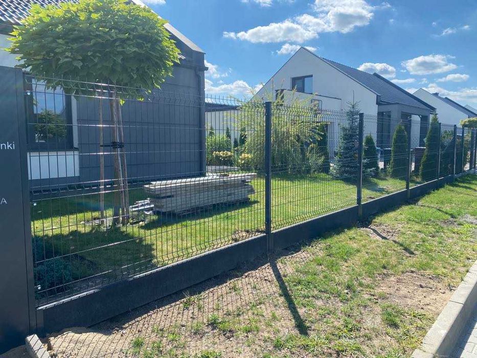 Panel Ogrodzeniowy 3D 153cm FI4 Materiał Montaż Brama Furtka