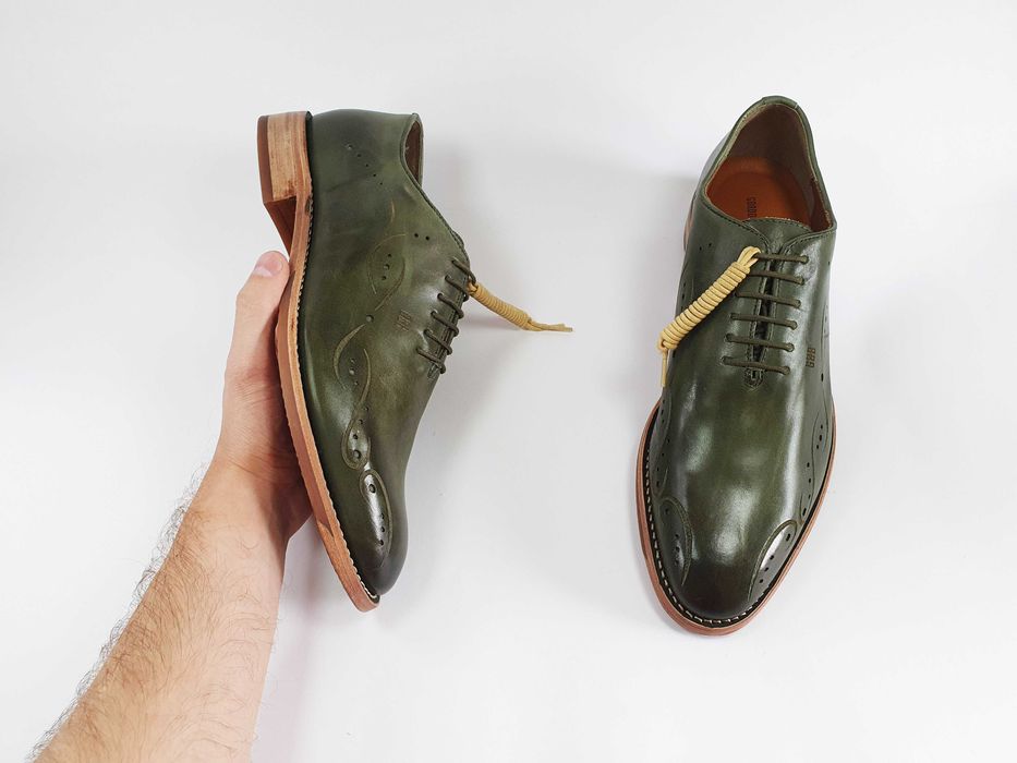 Мужские туфли GORDON & BROS 44 29 см 10 UK зеленые