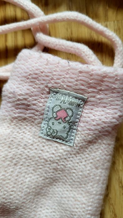 ZARA Hello Kitty piękny zimowy zestaw czapka plus rękawiczki