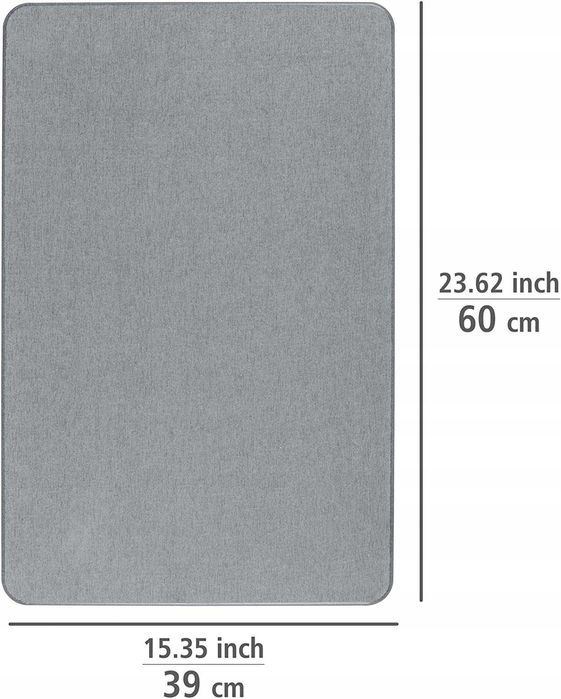 MATA ŁAZIENKOWA szara dywanik SIMI 60x39 cm WENKO