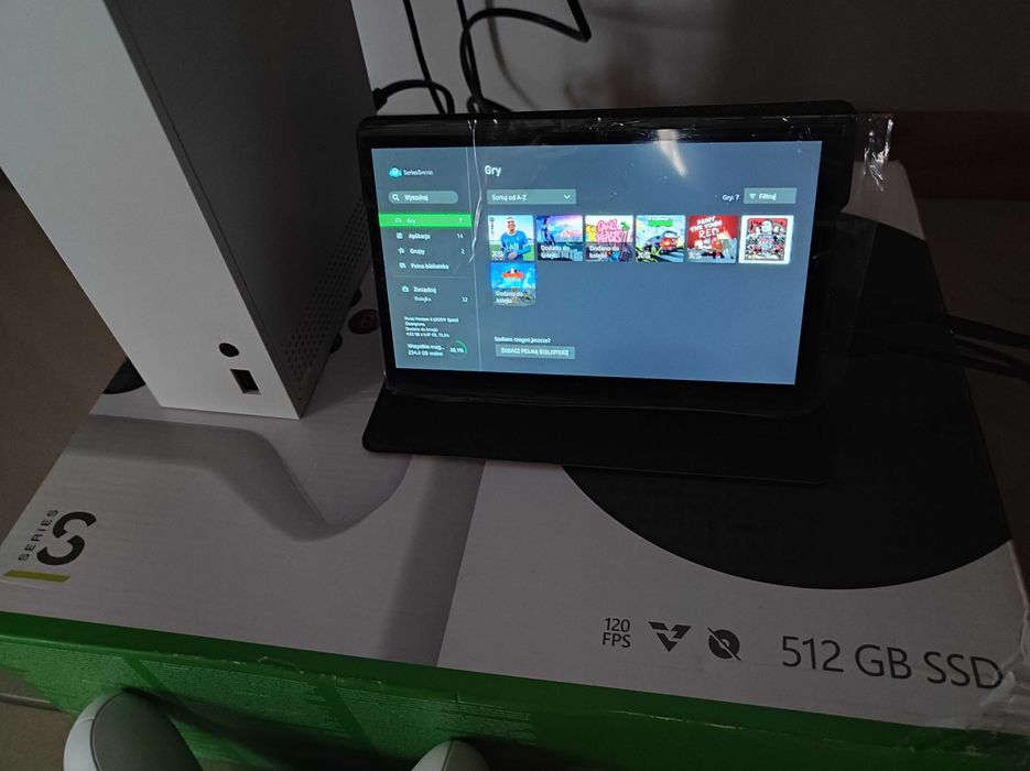 Konsola Xbox Series S + 2 nowe pady + gry stan idealny