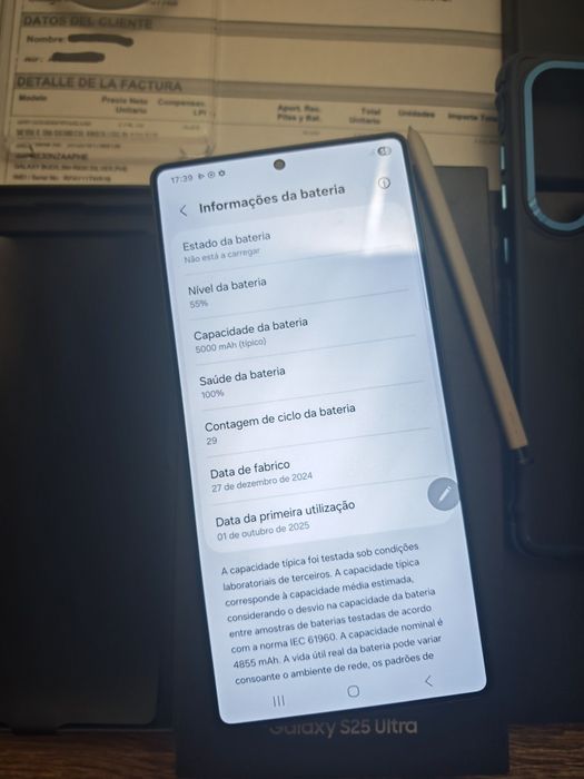 Samsung S25 Ultra 12GB/512GB Dual Sim Preto Titanium  Seminovo C/Garan