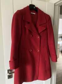 Płaszcz flauszowy czerwony rozmiar L
